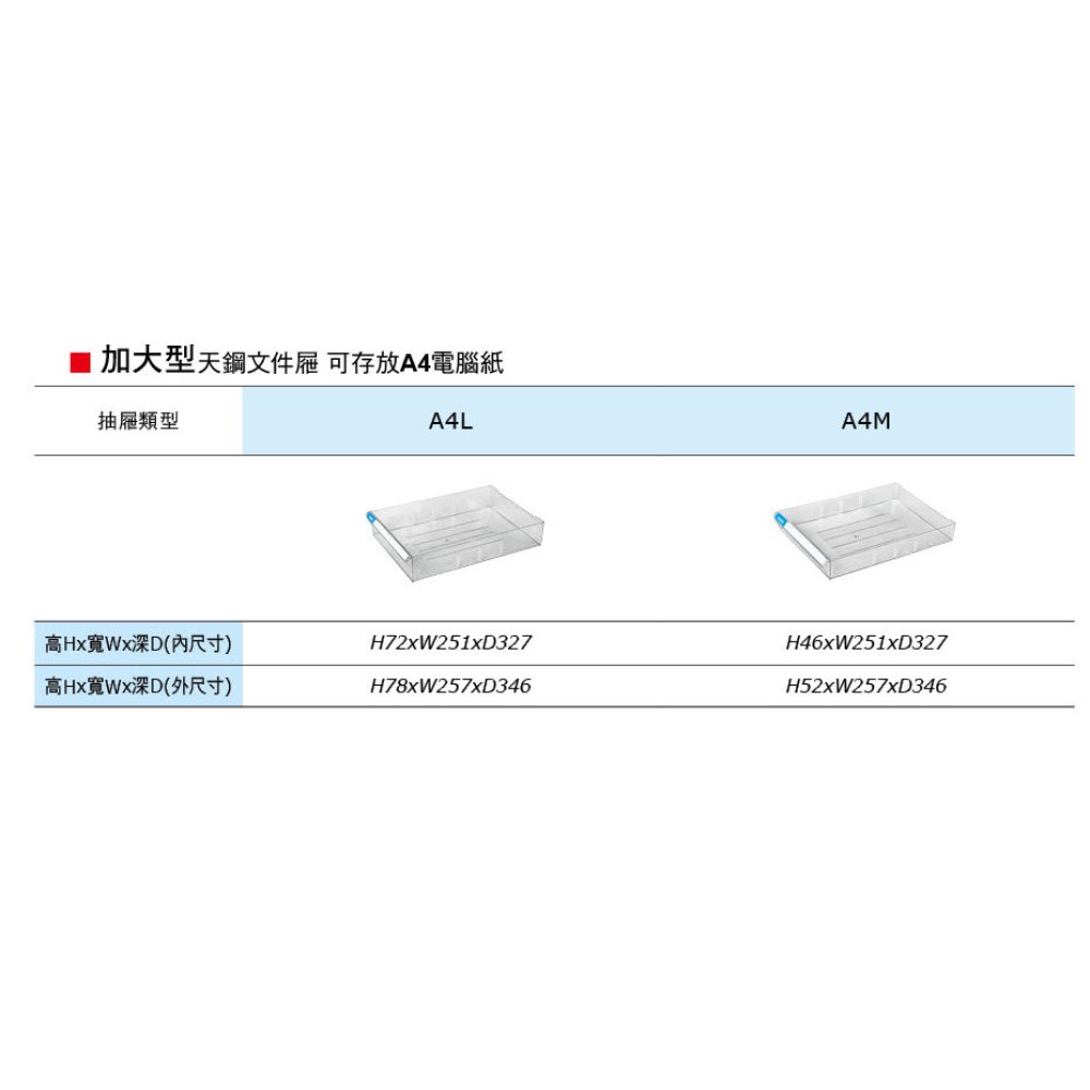 落地型文件箱/文件櫃  A4M-115